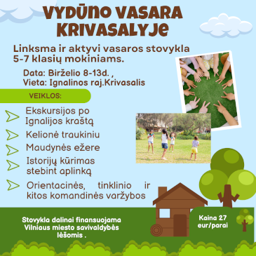 Informaciją apie stovyklą